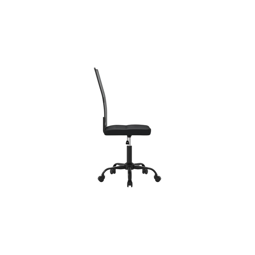 Tidyard Office Chair, Black Mesh Fabric Swivel Chair with Height Adjustment, Smooth Rolling Wheels, 242.5 lbs Capacity, for Home Office and Workspace
