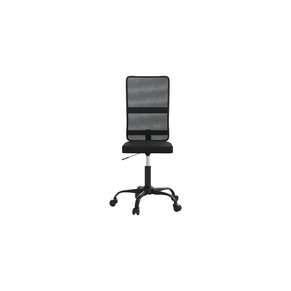 Tidyard Office Chair, Black Mesh Fabric Swivel Chair with Height Adjustment, Smooth Rolling Wheels, 242.5 lbs Capacity, for Home Office and Workspace