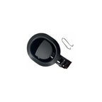 Reliable Recliner Replacement Parts Handle Small Oval Black Plastic Pull Recliner Handle 3" by 3.5" Handle Only Fits 3mm & 6mm Cables (Car Door Flapper Style) Chair Release for Sofa, Couch or Recliner