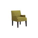 OSP Home Furnishings Main Street Upholstered Guest Chair with Espresso Finish Accents, Cement Grey Fabric
