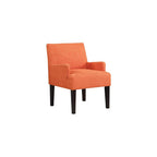 OSP Home Furnishings Main Street Upholstered Guest Chair with Espresso Finish Accents, Cement Grey Fabric