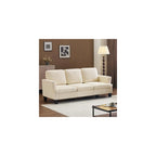 VINGLI Beige 83" Sofa Couches for Living Room, Corduroy Modern Comfy 3 Seater Couch 25.6" Deep Seat Upholstery Cozy Sofas for Small Space, Bedroom, Apartment, Home Office