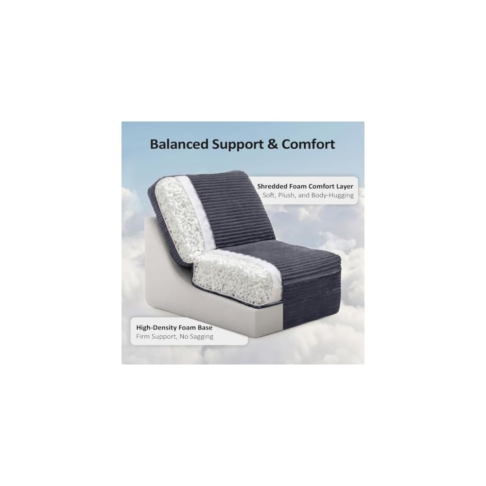 ENITYA Convertible Folding Sofa Bed with Supportive Foam Back Cushion