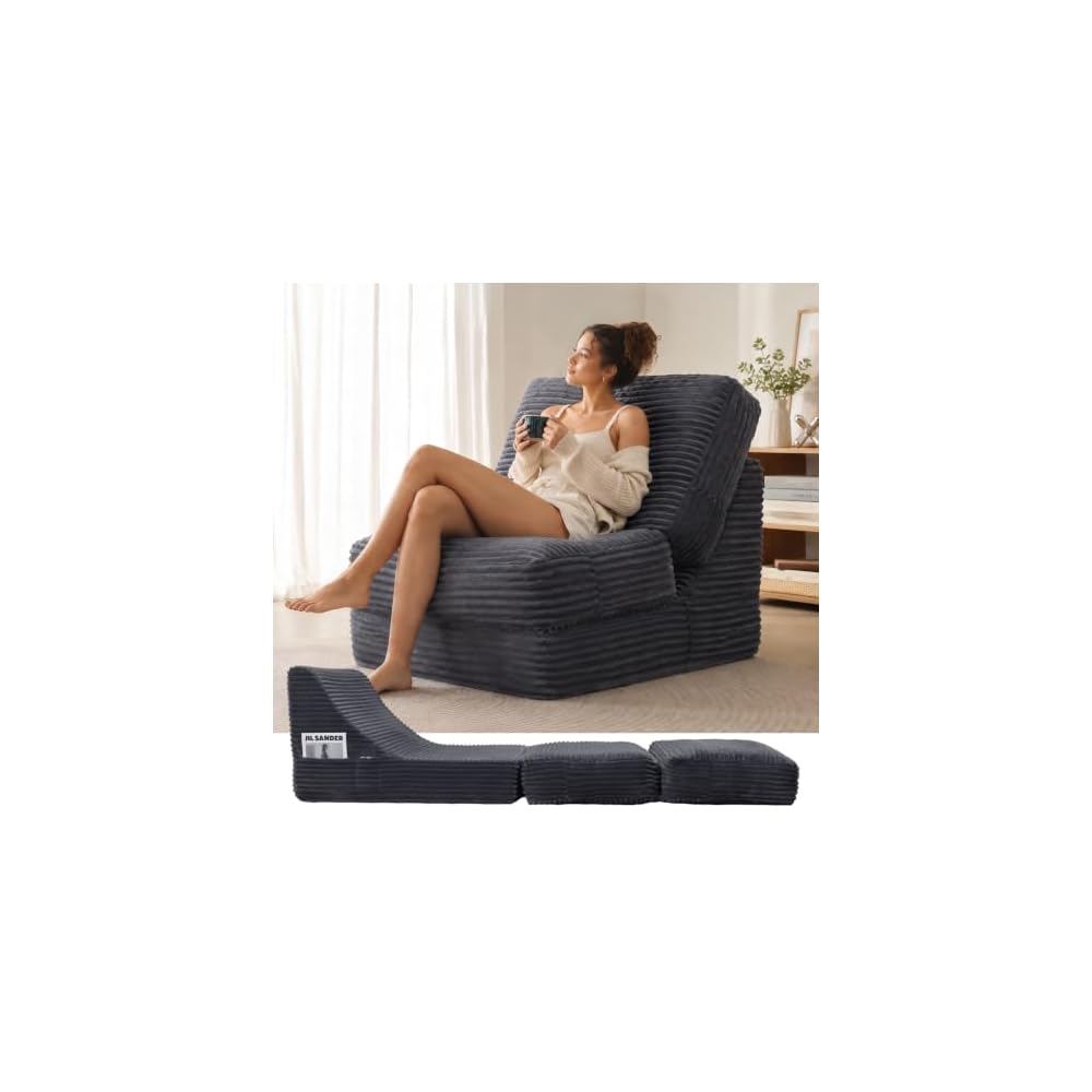 ENITYA Convertible Folding Sofa Bed with Supportive Foam Back Cushion