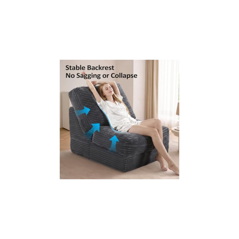 ENITYA Convertible Folding Sofa Bed with Supportive Foam Back Cushion