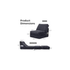 ENITYA Convertible Folding Sofa Bed with Supportive Foam Back Cushion