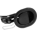 Reliable Recliner Replacement Parts Handle Small Oval Black Plastic Pull Recliner Handle 3" by 3.5" Handle Only Fits 3mm & 6mm Cables (Car Door Flapper Style) Chair Release for Sofa, Couch or Recliner