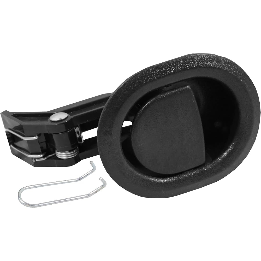Reliable Recliner Replacement Parts Handle Small Oval Black Plastic Pull Recliner Handle 3" by 3.5" Handle Only Fits 3mm & 6mm Cables (Car Door Flapper Style) Chair Release for Sofa, Couch or Recliner