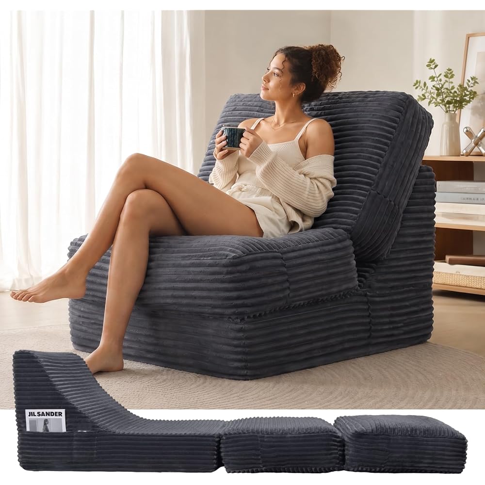 ENITYA Convertible Folding Sofa Bed with Supportive Foam Back Cushion