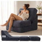 ENITYA Convertible Folding Sofa Bed with Supportive Foam Back Cushion